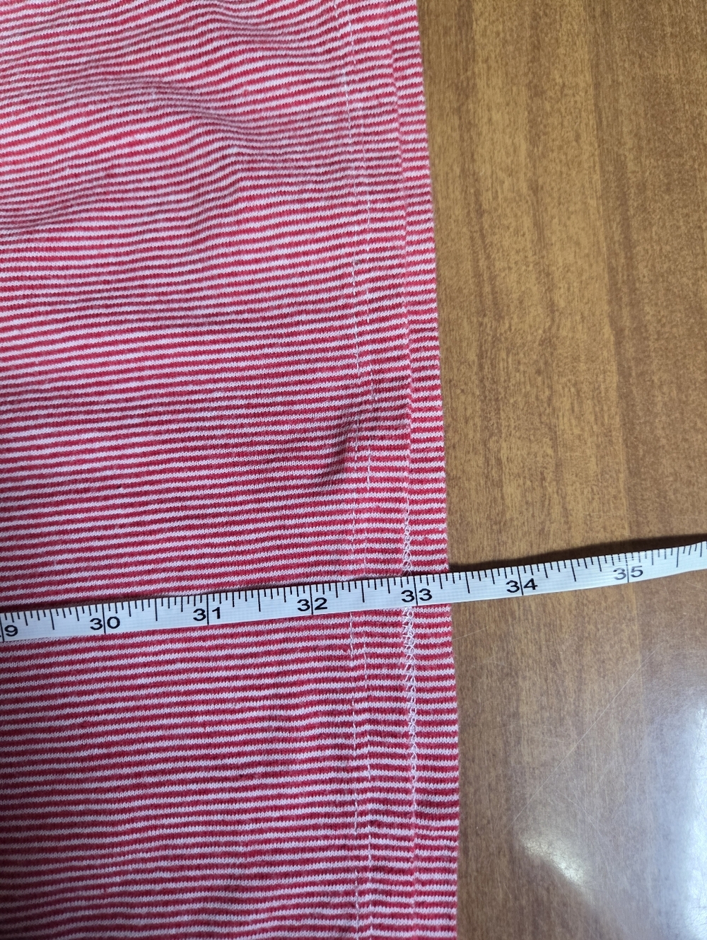Zara T-Shirt Dress Women’s Med Red White Ruffle Sleeve Pinstripe Tunic Casual - Picture 8 of 8